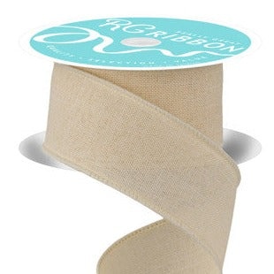 1.5" x 10Yd Royal Burlap - Cream