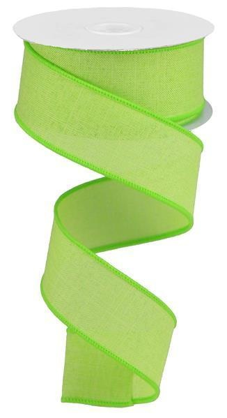 1.5"X10yd Lime Green Royal Burlap