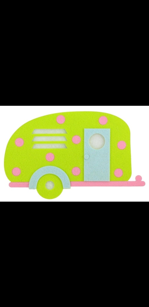 11.5"L X 7"H Felt Camper Wreath Attachment