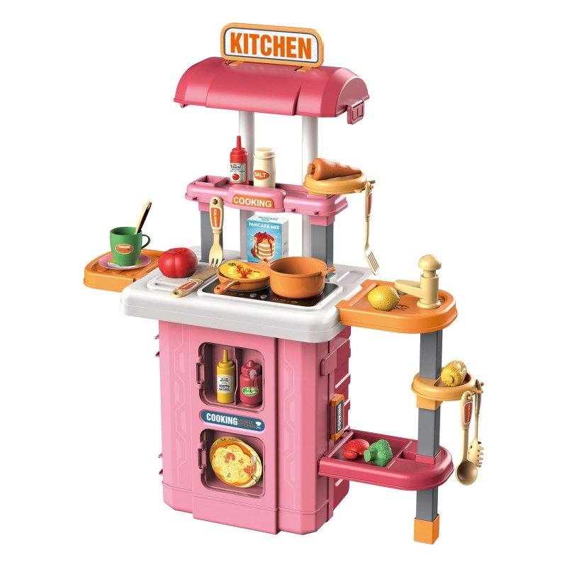 3In1 Mobile Kitchen Suitcase 49 Piece Playset