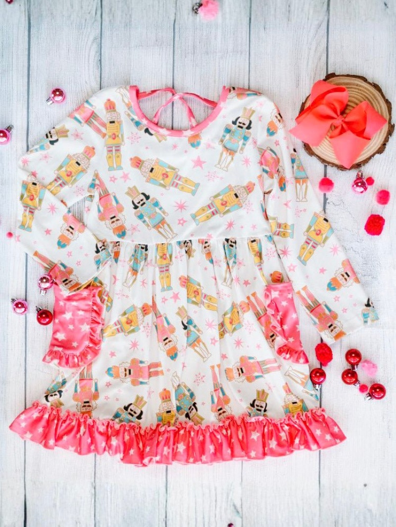 Nutcracker Galore Twirl Dress With Pockets