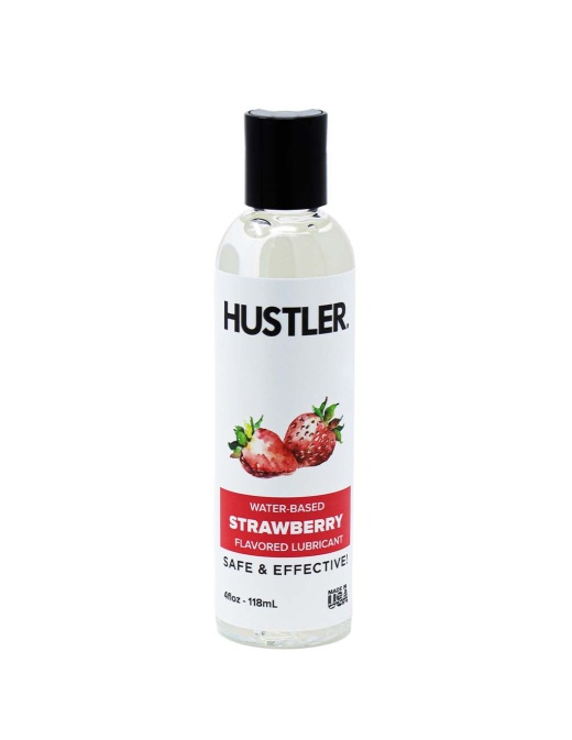 Hustler® Strawberry Flavored Lubricant - Strawberry 4 Oz