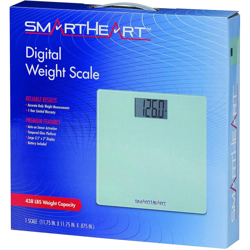 Veridian Healthcare Smart Heart Digital Weight Scale438 Lb Capacity