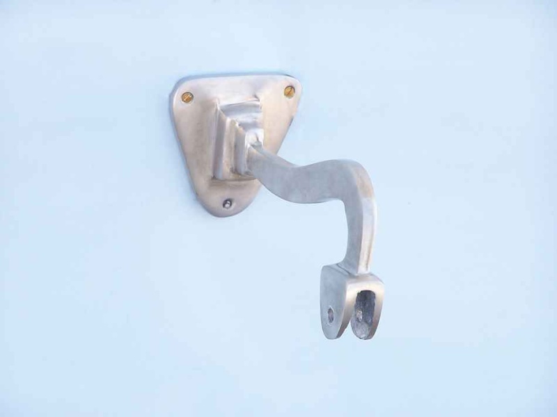 Brushed Nickel Hanging Ship's Bell 15"
