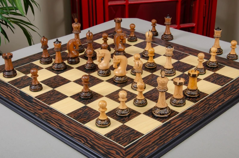 The Burnt Golden store Rosewood Championship Series Chess Pieces – 3.75″ King