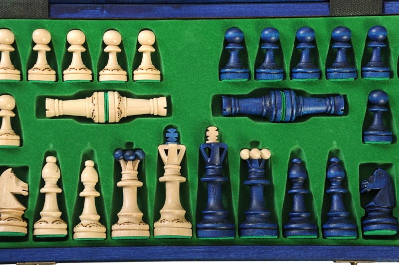 The Blue Senator Chess Set