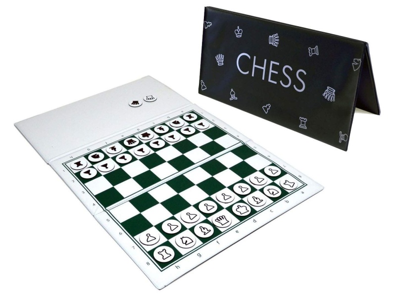 Checkbook Magnetic Travel Chess Set - 8.5" X 8.5" Board