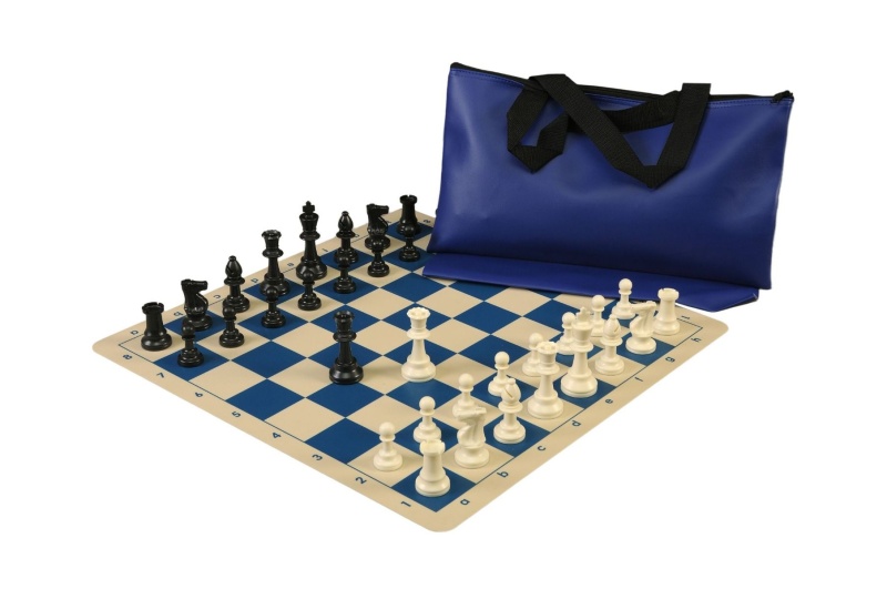 Superior Chess Set Combination With Silicone Chess Board - Triple Weighted Regulation Pieces | Silicone Chess Board | Superior Bag