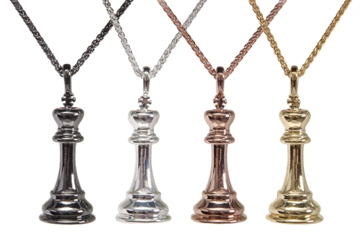 Caissa™ Collection Chess Pendant Necklace – King