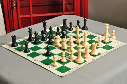 The Hastings Series Plastic Chess Pieces - 3.875" King