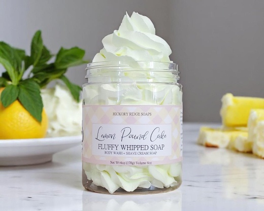 Lemon Pound Cake Whipped Soap