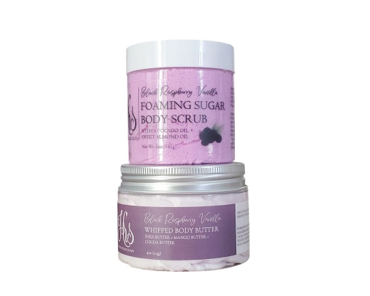 Sugar Scrub & Body Butter Duo Black Raspberry Vanilla
