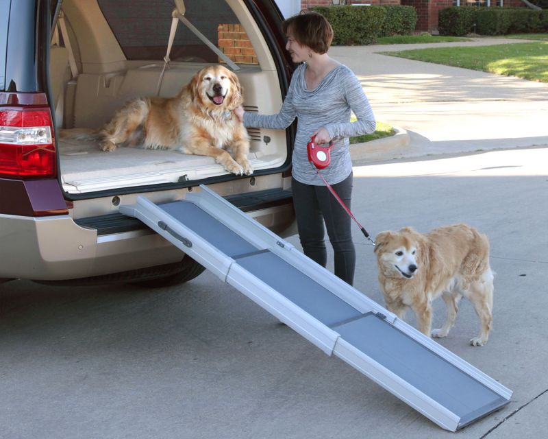 **Out Until 11/25** Dog Ramp - Deluxe Tri-Scope Adjustable Pet Ramp - 28 To 70 Inches