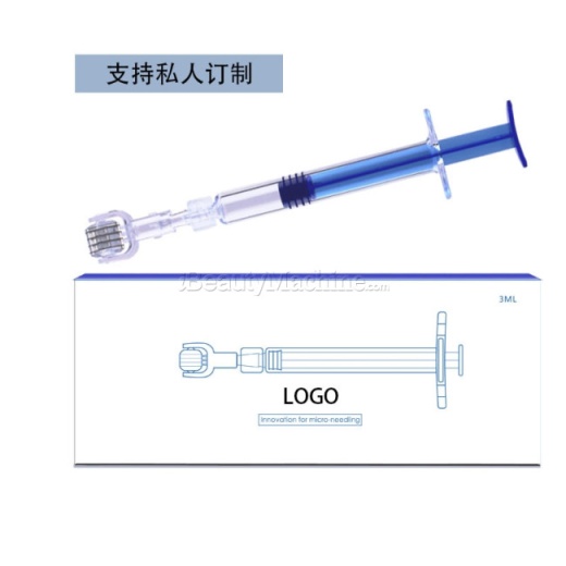 72 Aqua Roller Dermaroller With Syringe Handle | 72 Needles |3Ml Syringe For Serum Spray | 0.25Mm/0.5Mm/1.0Mm Needle Options, 0.25Mm Aqua Roller