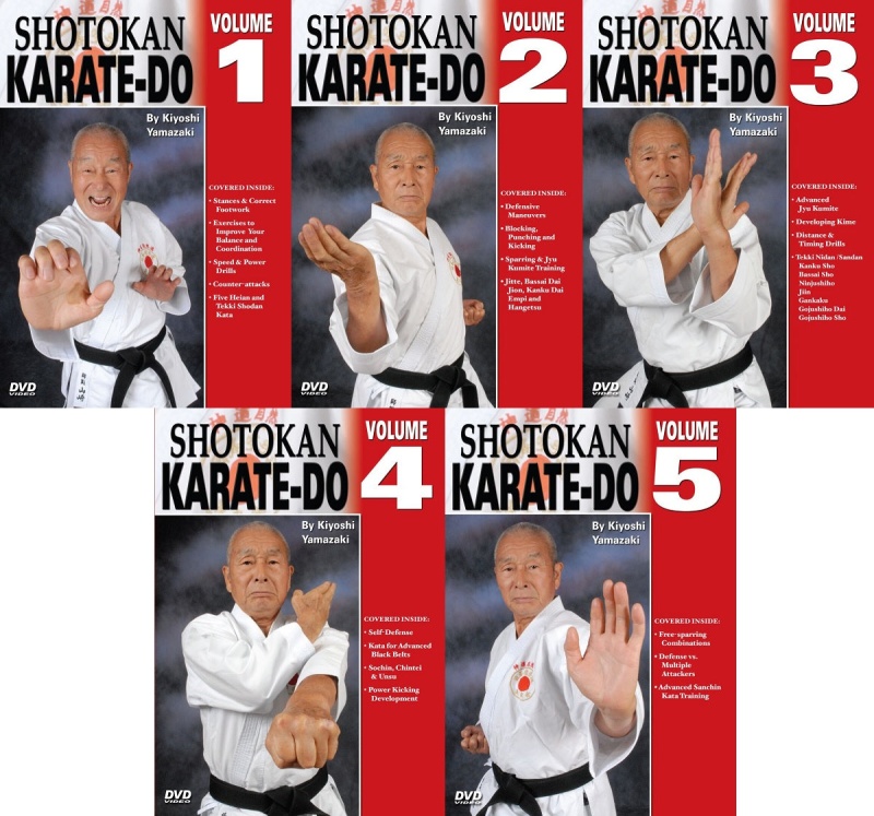 5 Dvd Set Japanese Shotokan Karate Do Kiyoshi Yamazaki 8Th Dan