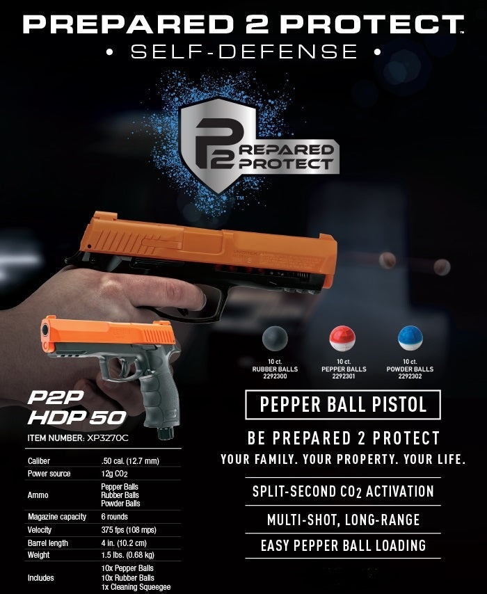 T4e P2p Hdp .50 Cal Less Lethal Co2 Pistol Set - Default Title