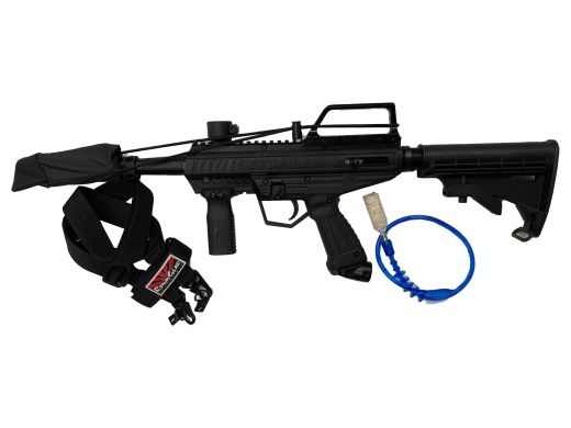 US Army Alpha Black Tactical Paintball Marker Gun Sniper Set