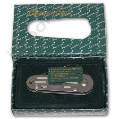 Executive Combo Cigar Cutter Folding Pocket Knife + Money Clip