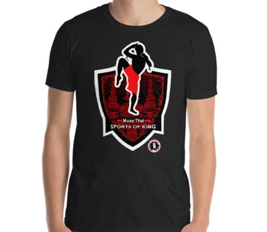 At1300a Muay Thai Kickboxing 'The Sport Of Kings' T-Shirt by I&i Sports