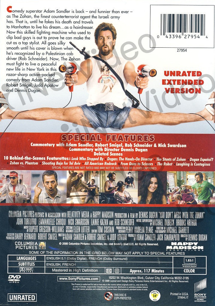You Don T Mess With The Zohan (1-Disc Extended Version)
