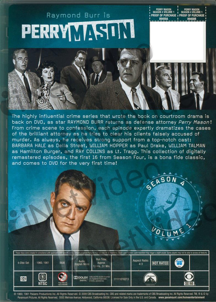 Perry Mason - Season 4 Volume 1 (Boxset)