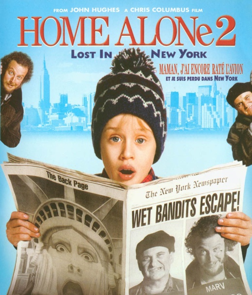 Home Alone 2: Lost In New York (Bilingual) (Blue Cover) (Blu-Ray)