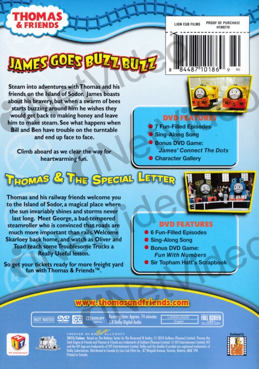 Thomas & Friends - James Goes Buzz Buzz / Thomas & The Special Letter (Double Feature)