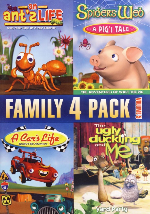 Family 4-Pack, Vol. 5 (An Ant S Life/Spider S Web: A Pig S Tale/A Car S Life/Ugly Duckling & Me)