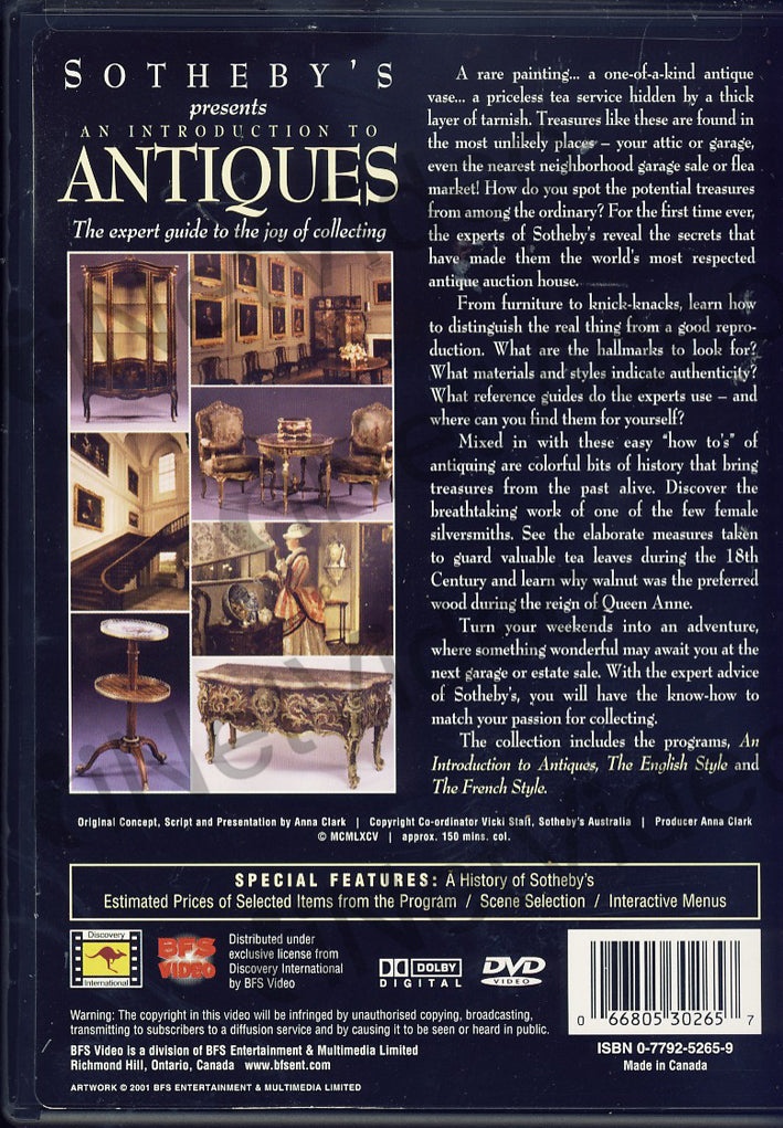 Sotheby's Presents An Introduction To Antiques