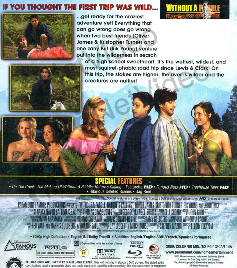 Without A Paddle - Nature's Calling (Blu-Ray) - Used