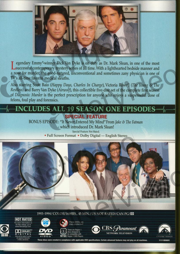 Diagnosis Murder - The Complete 1St Season (Boxset)