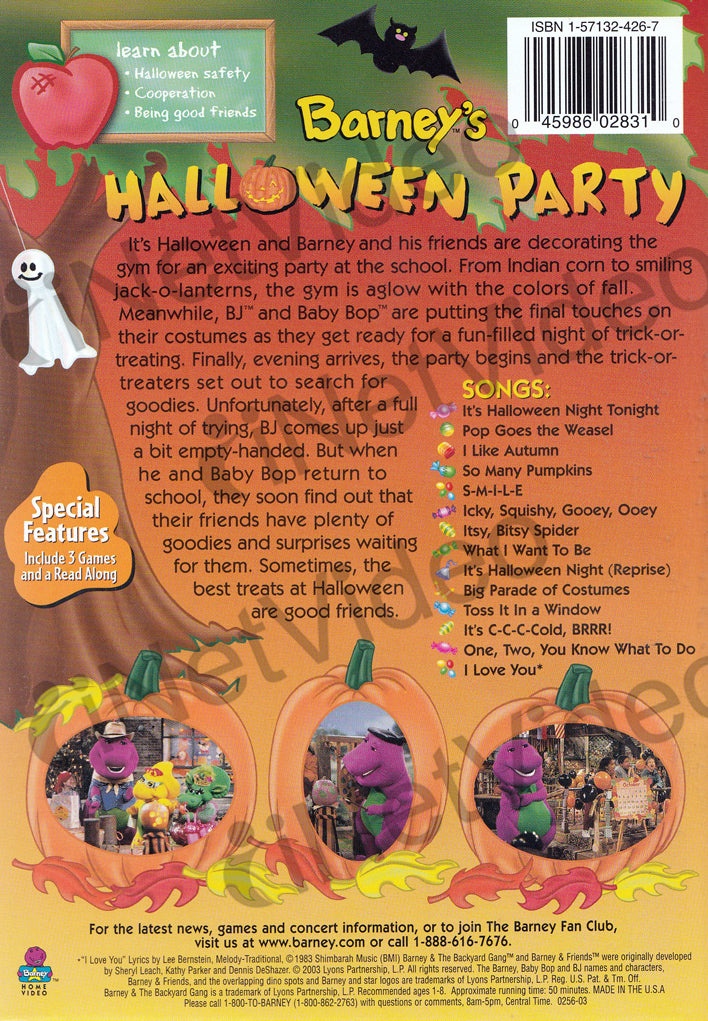 Barney - Barney's Halloween Party