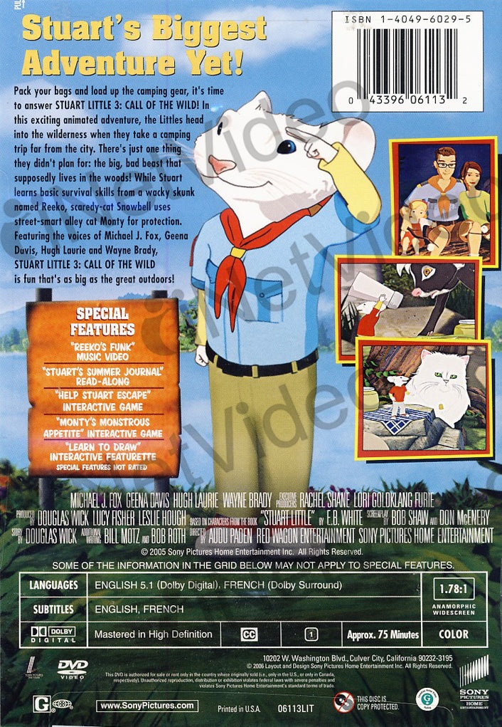 Stuart Little 3 - Call Of The Wild (Special Edition) (No Keychain)