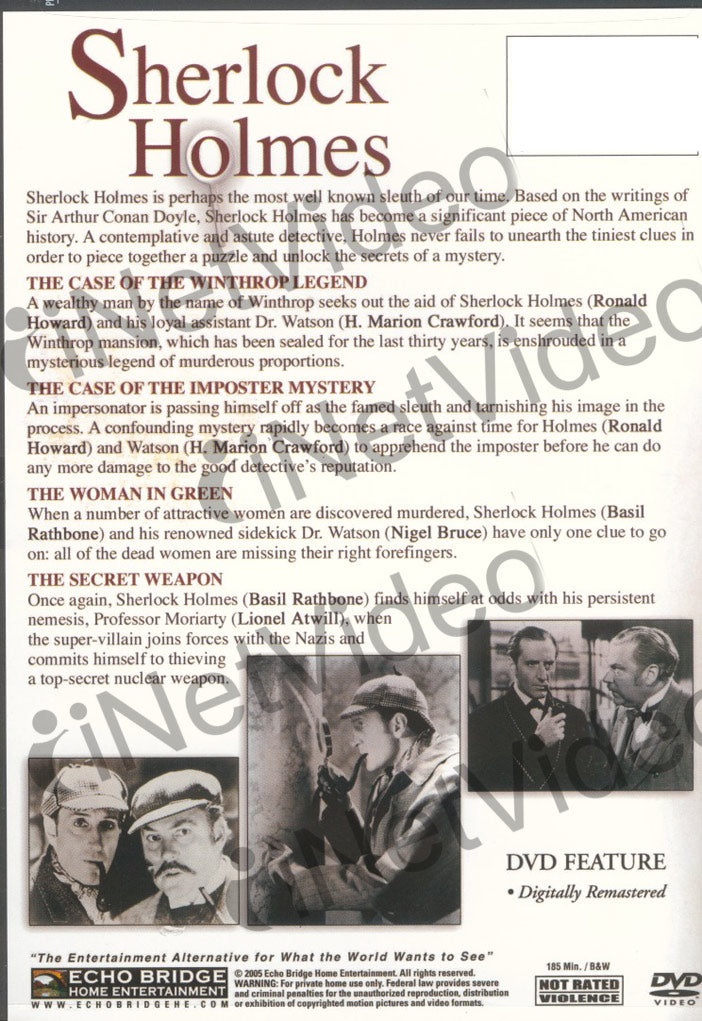 Sherlock Holmes - Tv Classics - 4 Episodes
