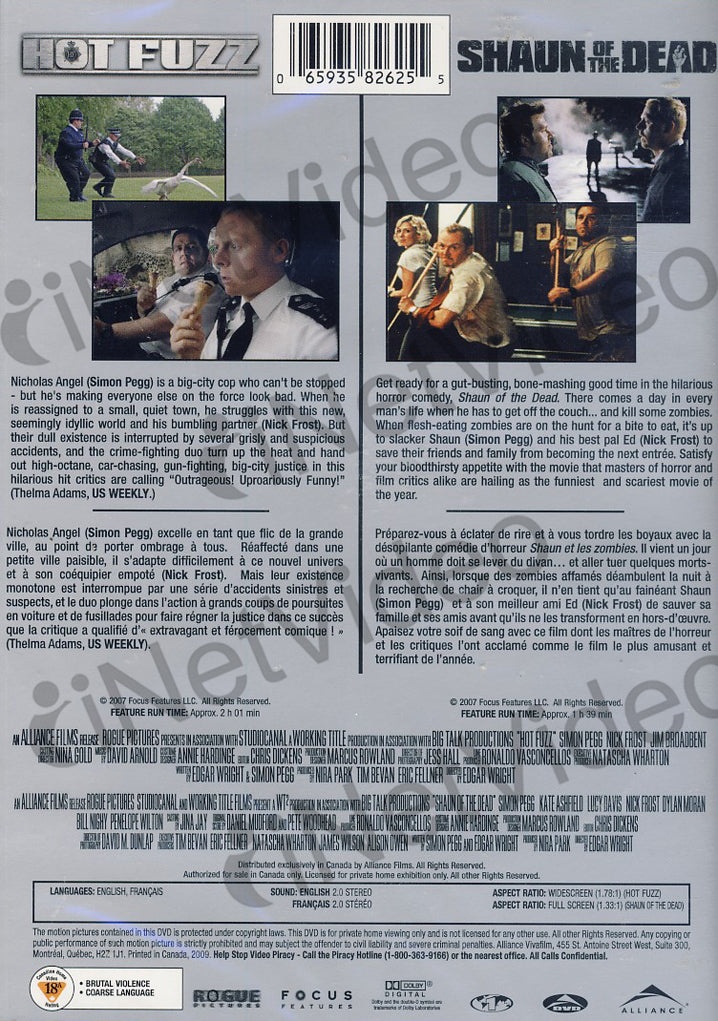 Hot Fuzz/Shaun Of The Dead (Double Feature) (Bilingual)
