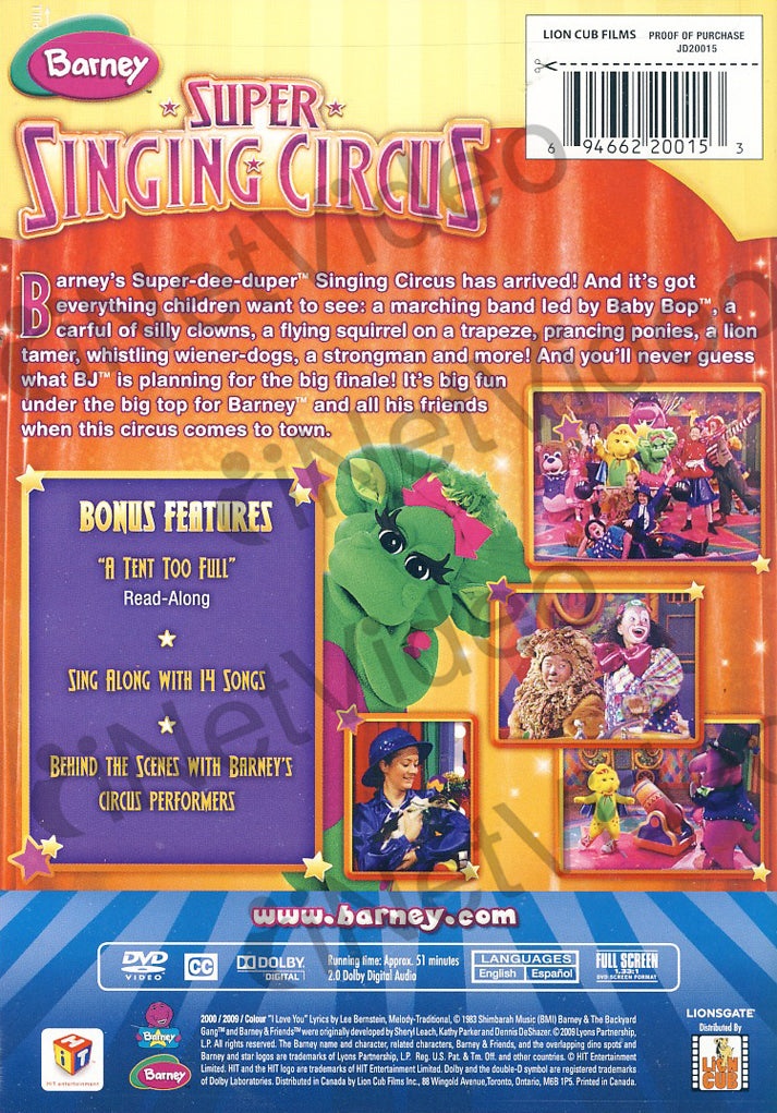 Barney - Barney's Super Singing Circus