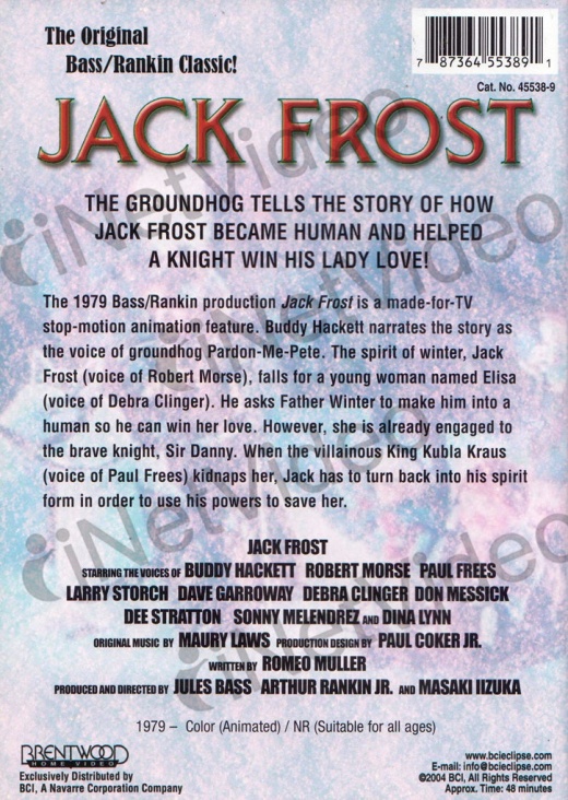 Jack Frost (Animated Film) (The Original Bass / Rankin Classic!)