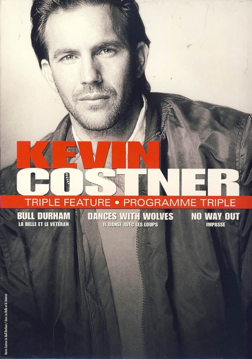 Kevin Costner Triple Feature: Bull Durham / Dances with Wolves..(Bilingual) - Used