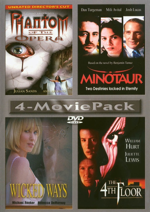 Phantom Of The Opera / Minotaur / Wicked Ways / The 4Th Floor (4 - Movie Collection)
