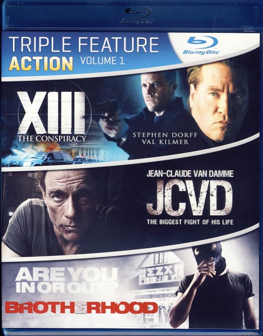 Action Triple Feature Volume 1 Blu-ray - Xiii - The Conspiracy / Jcvd / Brotherhood