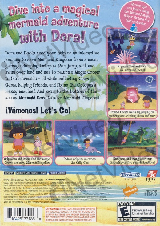 Dora the Explorer: Dora Saves the Mermaids (PS2) - Used