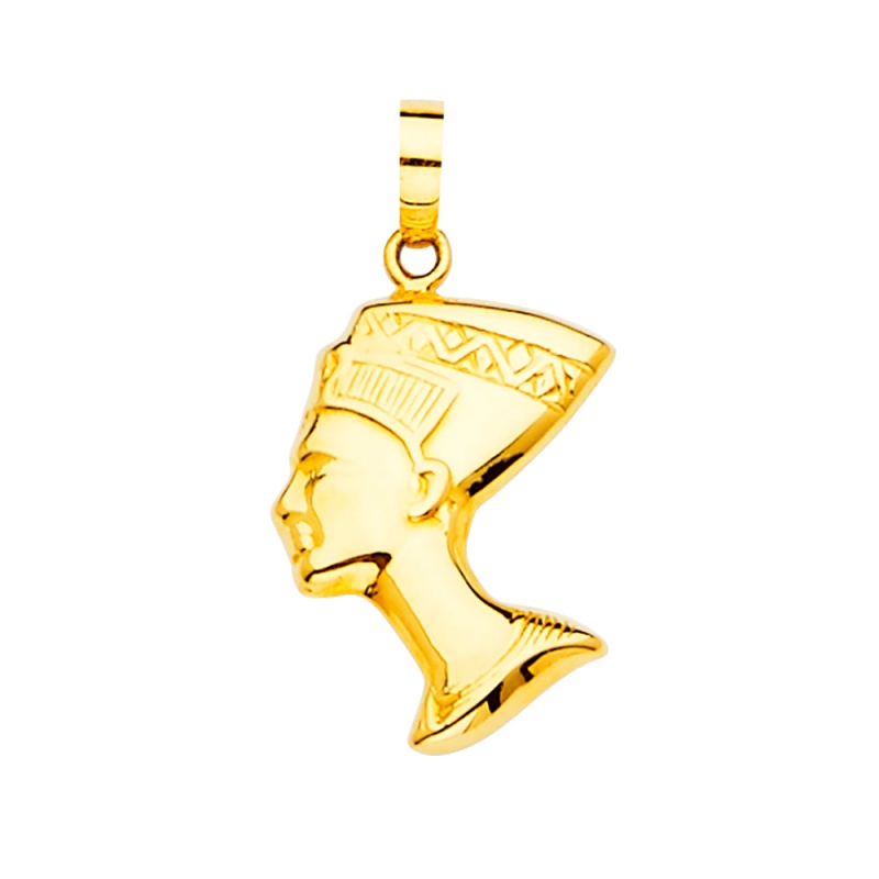 14K Gold Ancient Egypt Pharaoh Charm Pendant