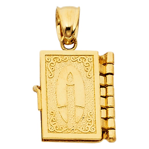 Ioka 14K Gold Religious Charm Pendant