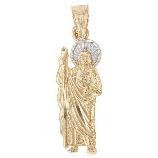 14K Gold Jesus Religious Charm Pendant by Ioka
