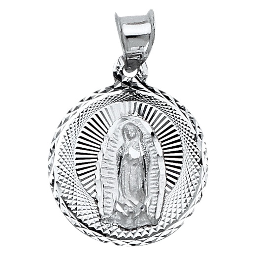 14K Gold Ioka Guadalupe Charm Pendant
