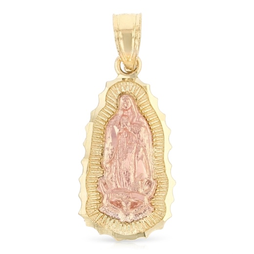 Ioka 14K Gold Religious Guadalupe Charm Pendant
