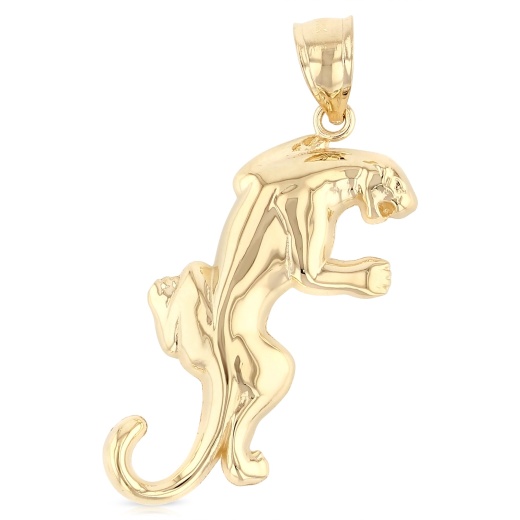 Ioka Jewelry 14K Gold Puma Charm Pendant