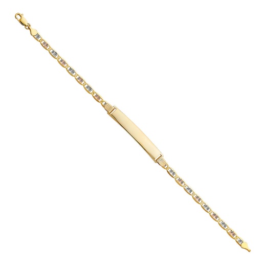 14K Gold Valentino Dc Id Bracelet - 7.5' - Ioka
