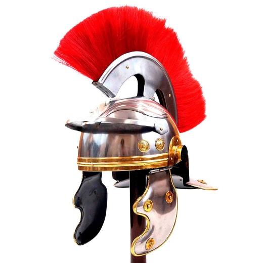 Roman Centurion Helmet with Red Plume