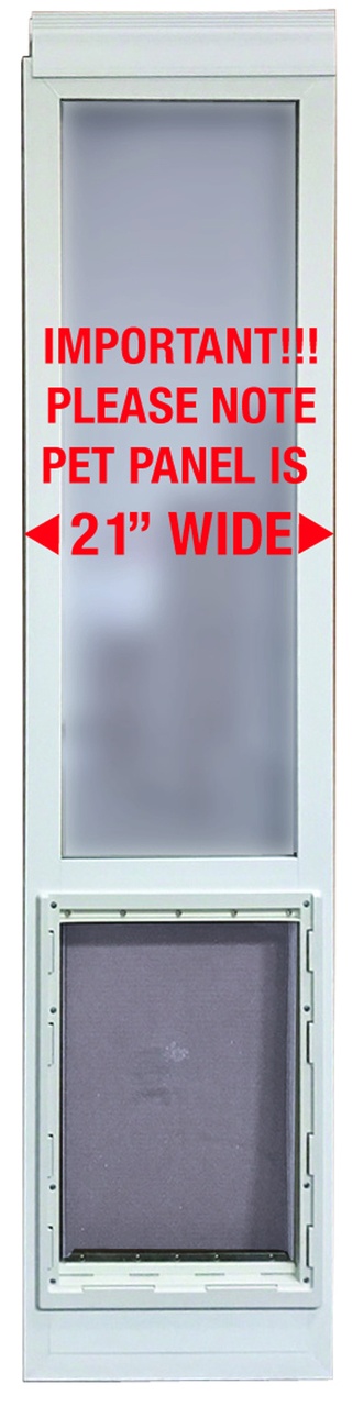 While Supplies Last!!! Vip Plus Super Large Vinyl Pet Patio Door With Dual Pane Glass (Continental U.S. Only)